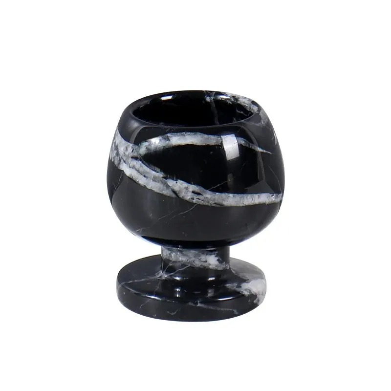 Natural marble light luxury candle holder candle cup art, creative model room hotel romantic atmosphere ornament