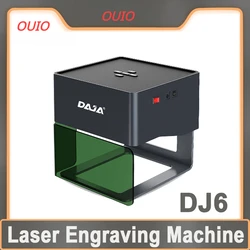 OUIO Laser Engraver CNC Diy DJ6 Laser Engraving Machine 3000mw Fast Mini Logo Mark Printer Cutter Woodworking Wood Plastic