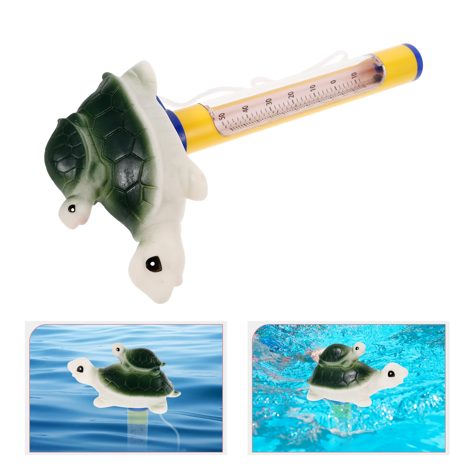 Water Thermometer Swimming Pools Temperature for Cold Plunge Floating Easy Read Large Cartoon