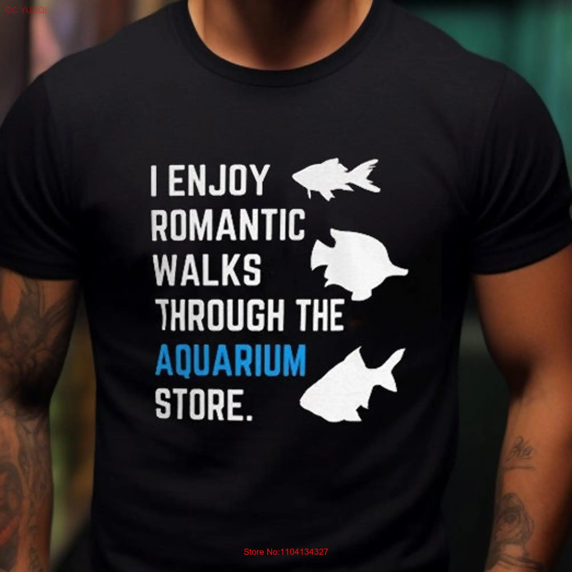 Funny Aquarium T Shirt Fish Lover Owner Collector long or short sleeves