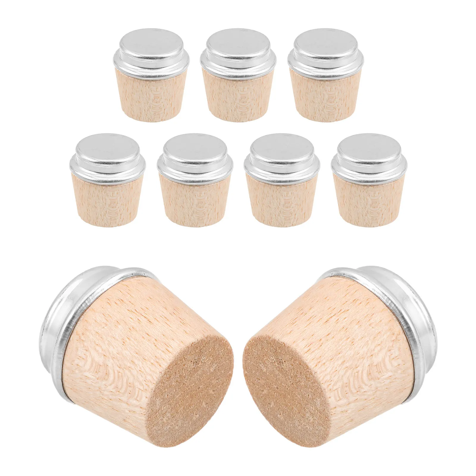 9Pcs Wood Bottle Cork Stopper Leakproof Replacement Wooden Plug for Hot Water Kettle Insulated Flask Seal Plug Reusable Water view 6