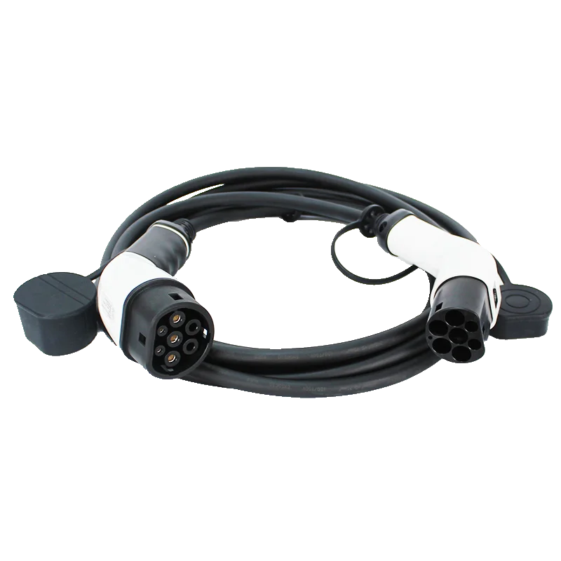 

Оптовая продажа, 32A, 3-фазный зарядный кабель 380 В для электромобилей, 5 м, тип 2, зарядный кабель для электромобилей