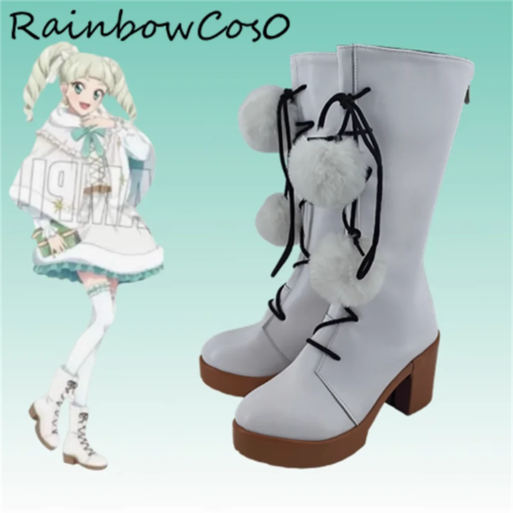 Todo Yurika Aikatsu Aikatsu! Cosplay Schuhe Stiefel Spiel Anime Party Halloween RainbowCos0 W5406