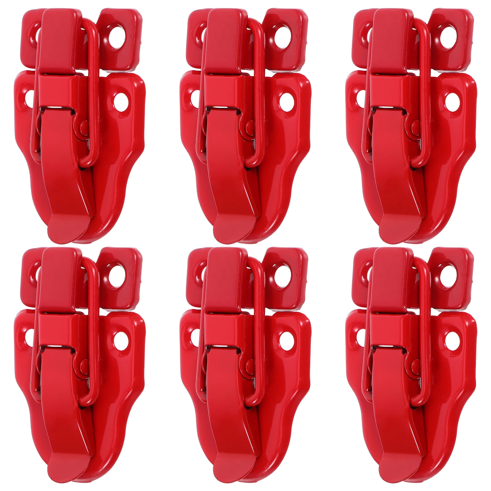 

6 Pcs Buckle Decorative Hasp Cabinet Latch Duckbilled Clasp Lock Toolbox Toggle