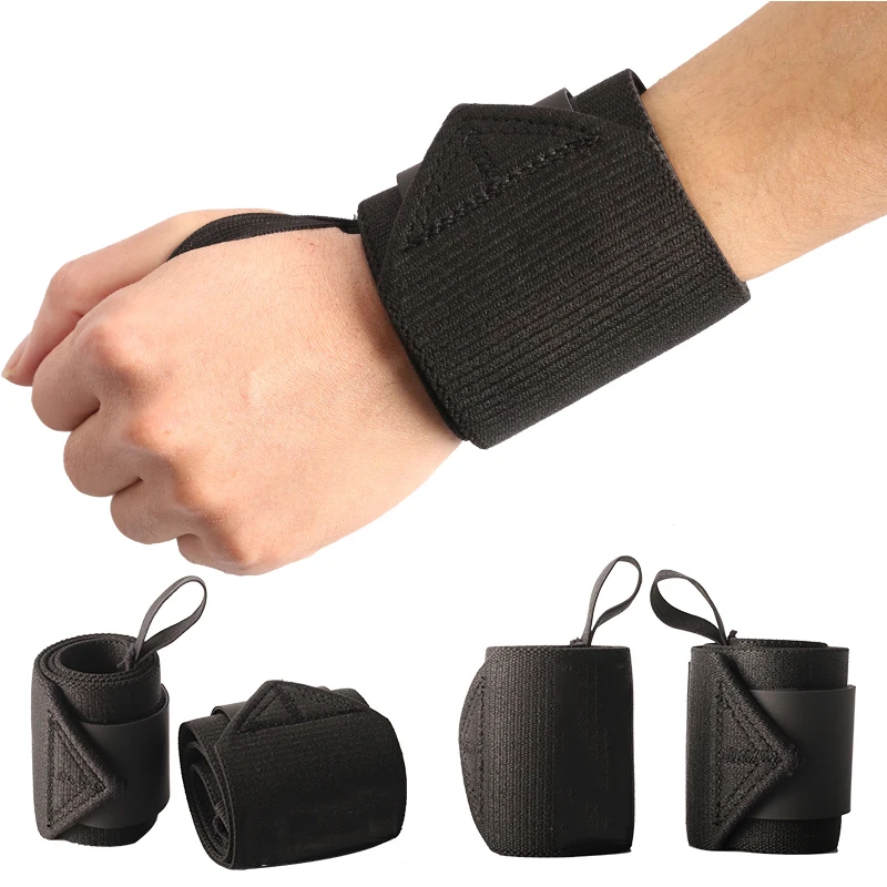 Padded Hard Wrist Wrap Support Brace for Weight Lifting,Fitness Gym Cross Training Sports Safety Wrist Strap,Black Wrist Support