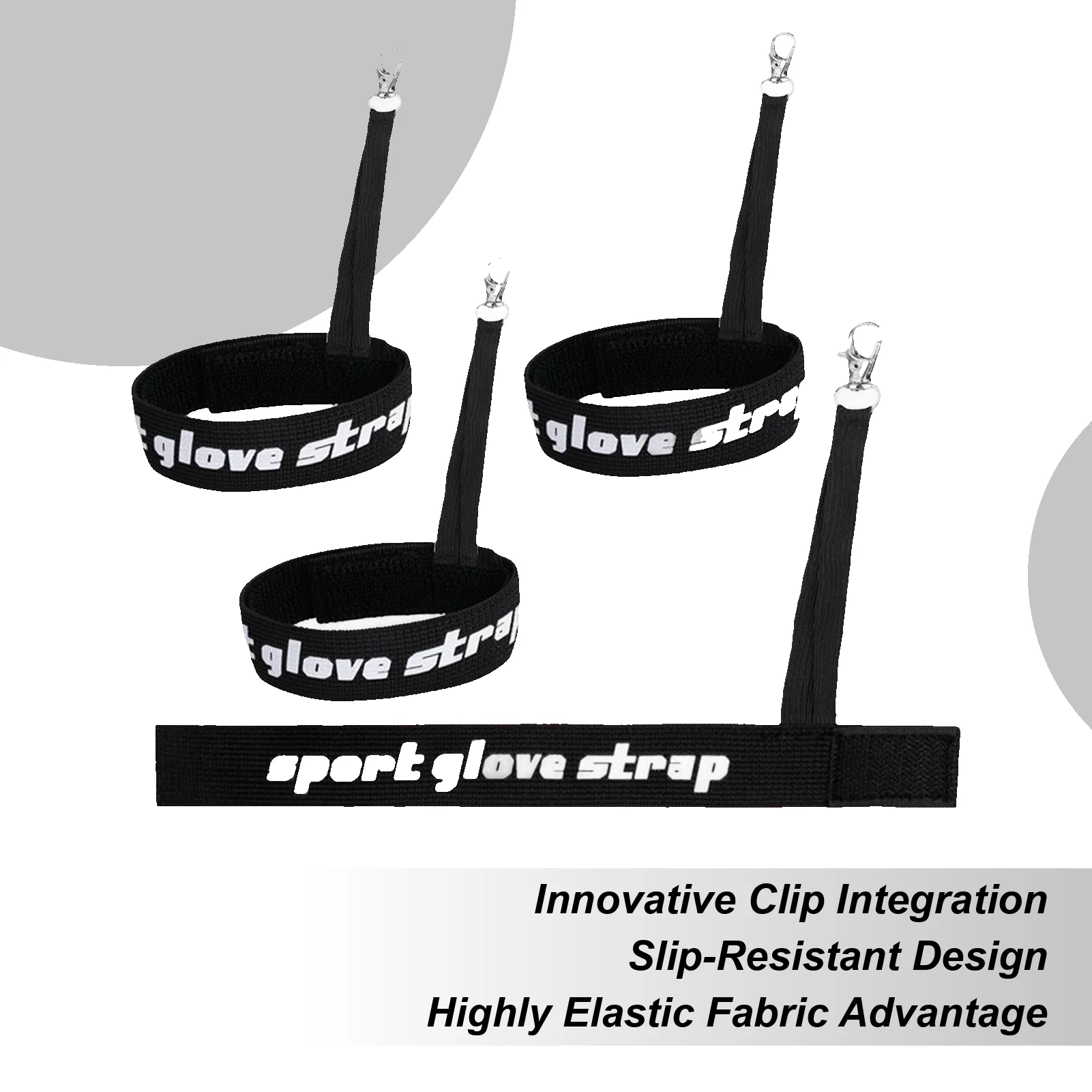 

Sport Glove Safety Strap Cold Weather With Clip Ski Gloves Safety Straps For Snowboarding Commuting Camping Skiers Winter