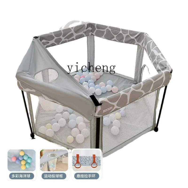 Tqh Baby Spiel Zaun Säugling Indoor Wohnzimmer Kleinkind kriechen Anti-Drop Zaun tragbare faltbare Zaun