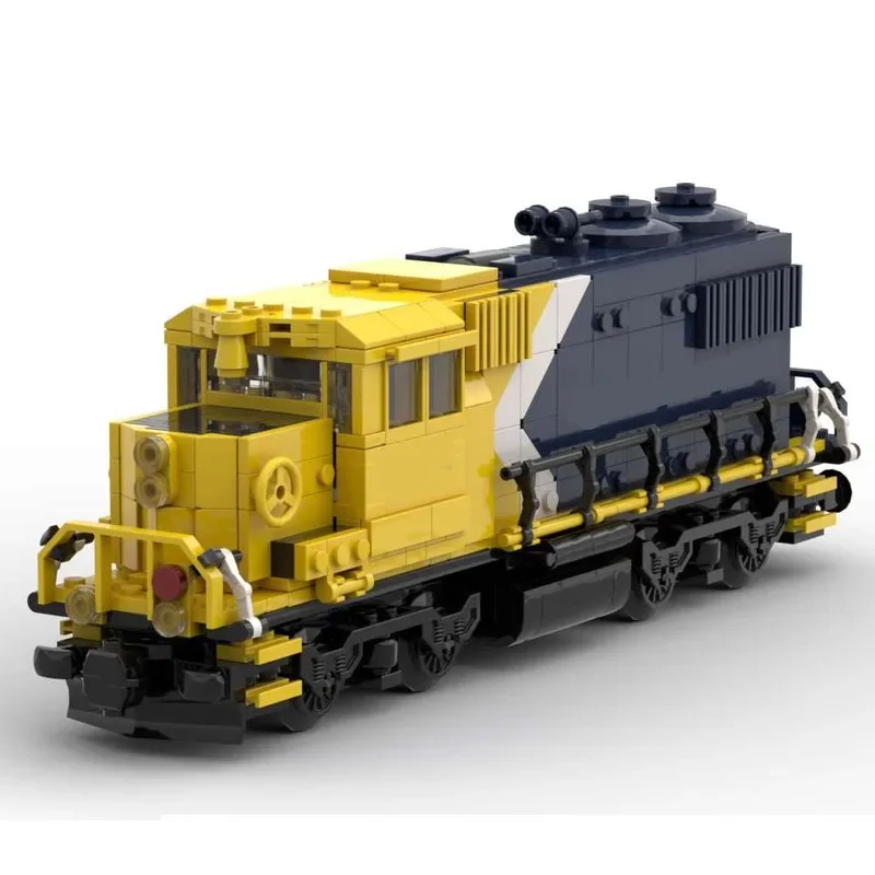 Building Block MOC-171581 Passenger Train GP38-2 Freight Train 619PCS Train Children's Birthday Gift Boy Christmas Toy Gift