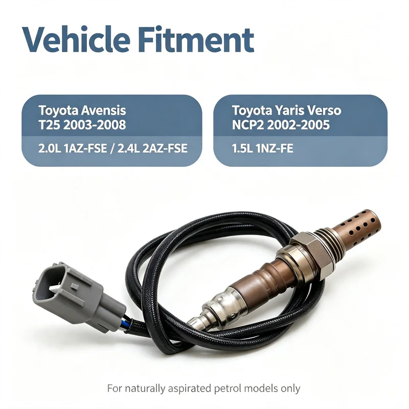 89465-05100 Downstream O2 Sensor for Toyota Avensis T25 2003-2008 2.0 2.4 Rear Lambda