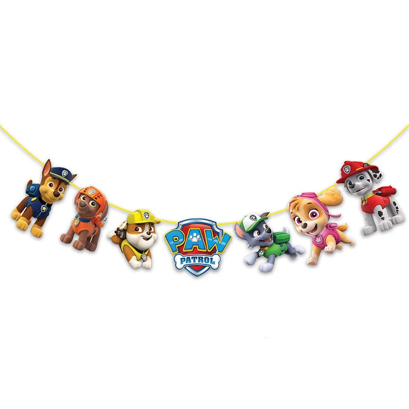 Neue Paw Patrol Geburtstagsparty-Dekorationen: Pappteller, Becher, Servietten, Tischdecke, Tischgeschirr, Paw Patrol Happy Birthday Party-Zubehör – Detail 28