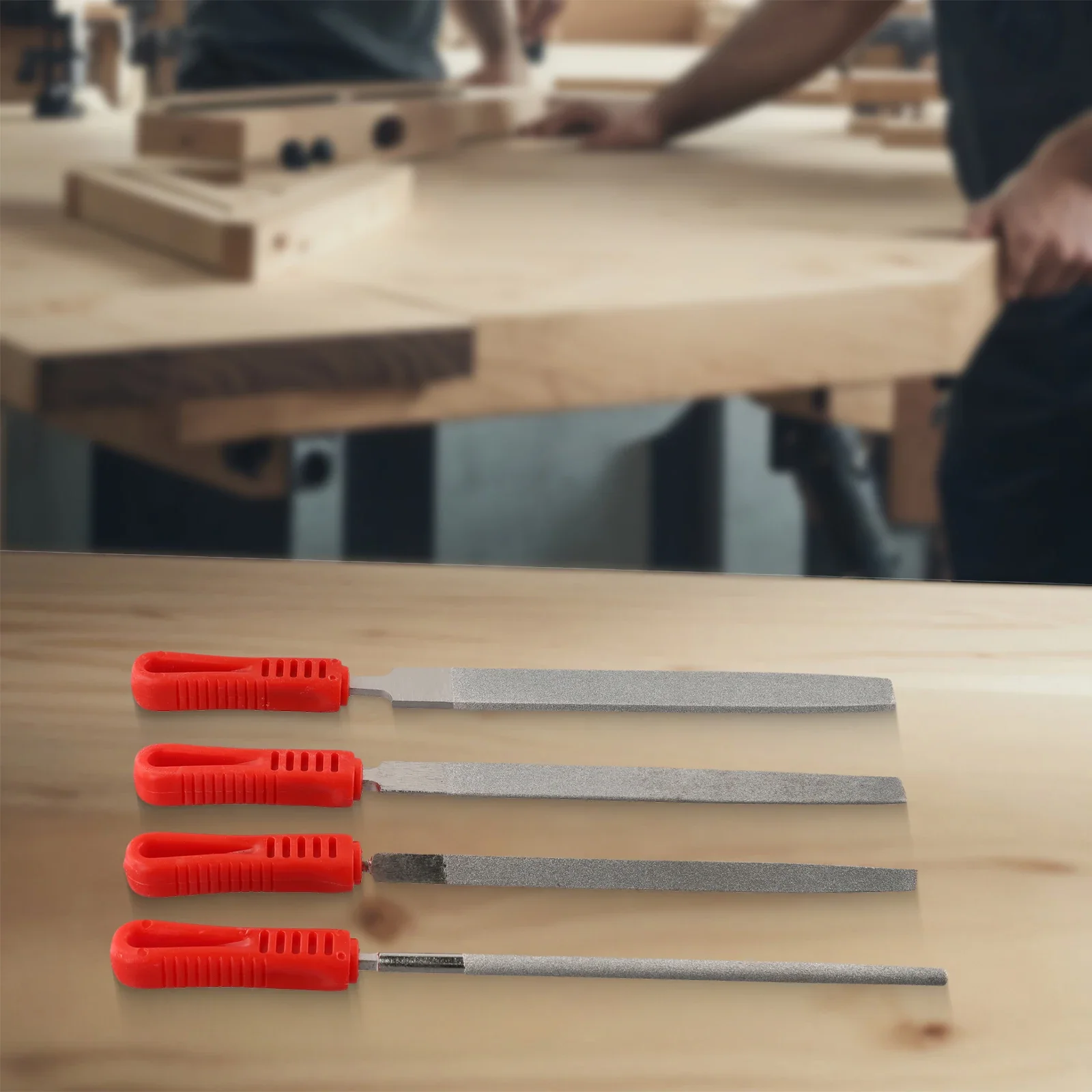 

1/4pcs Files For Polishing Stainless Steel Iron Aluminum Plastic 8inch Sand Hand Tools Files Parts Jade Metal Grinding Tool