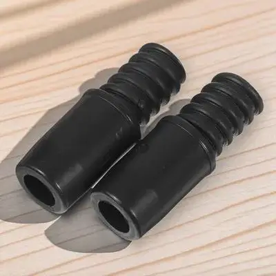 

2pcs Broom Handle Threaded End Adapters Plastic Extension Pole Attachments For Mop Stick Tips Floor Cleaning Tools Black