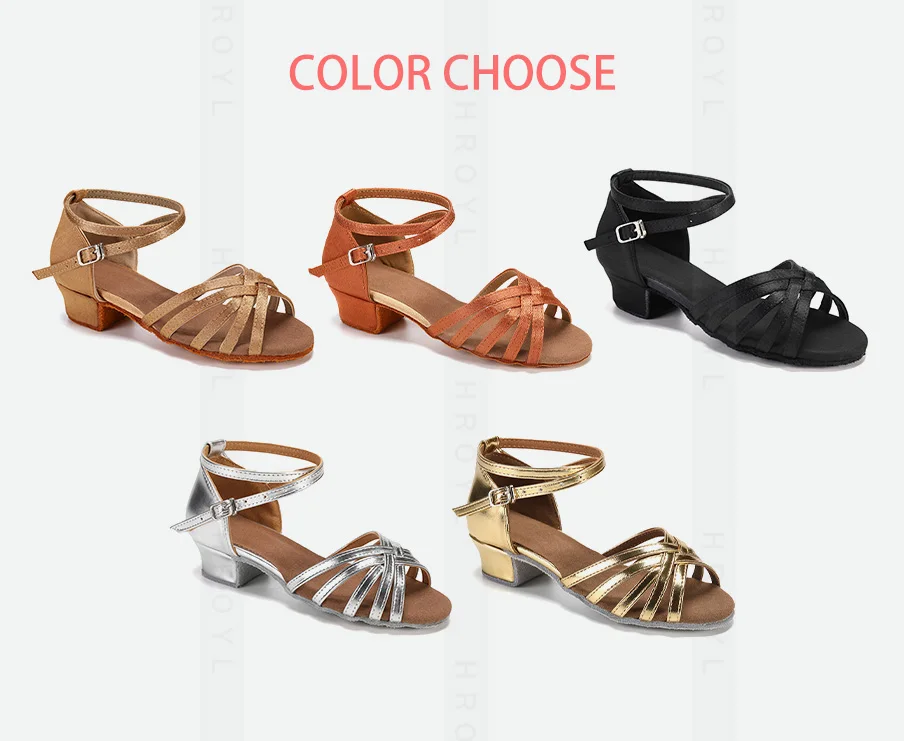 Mädchen Tanzschuhe Kinder Kind Mädchen Ballsaal Latein Tanzschuhe für Frauen Moderne Jazz Tanzschuhe Trainingsschuhe Salsa Sandalen – Detail 2