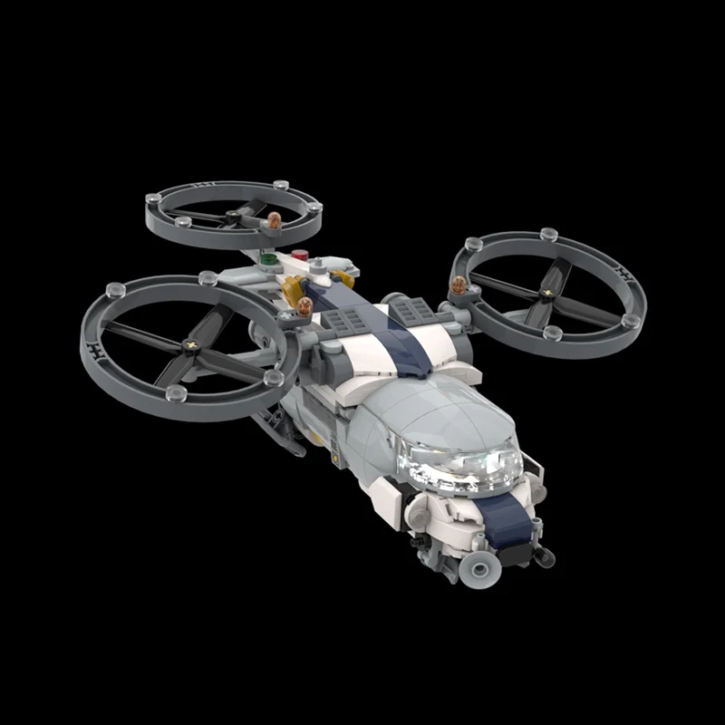 Popular Game Model MOC Building Bricks Bionic Vehicle Rotocopter Modular Technology Gifts Holiday Assemble Children Toys Suit
