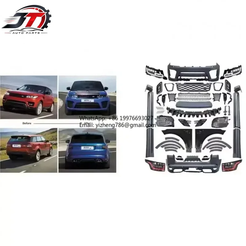 New style Car Conversion Facelift Bodykit for Range Rover Sport 2014-2017 Upgrade Changed to 2018-2021 SVR Body Kits