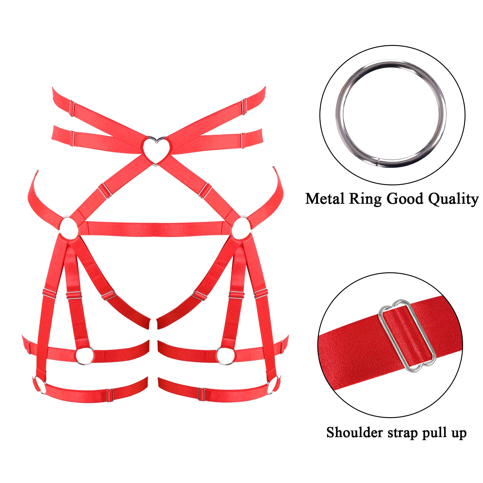 Belt Harness Fashion Women Garter Sexy Lingerie Adjust Straps Belt Elastic Suspender Underwear Accessories Pole Dance Rave Wear