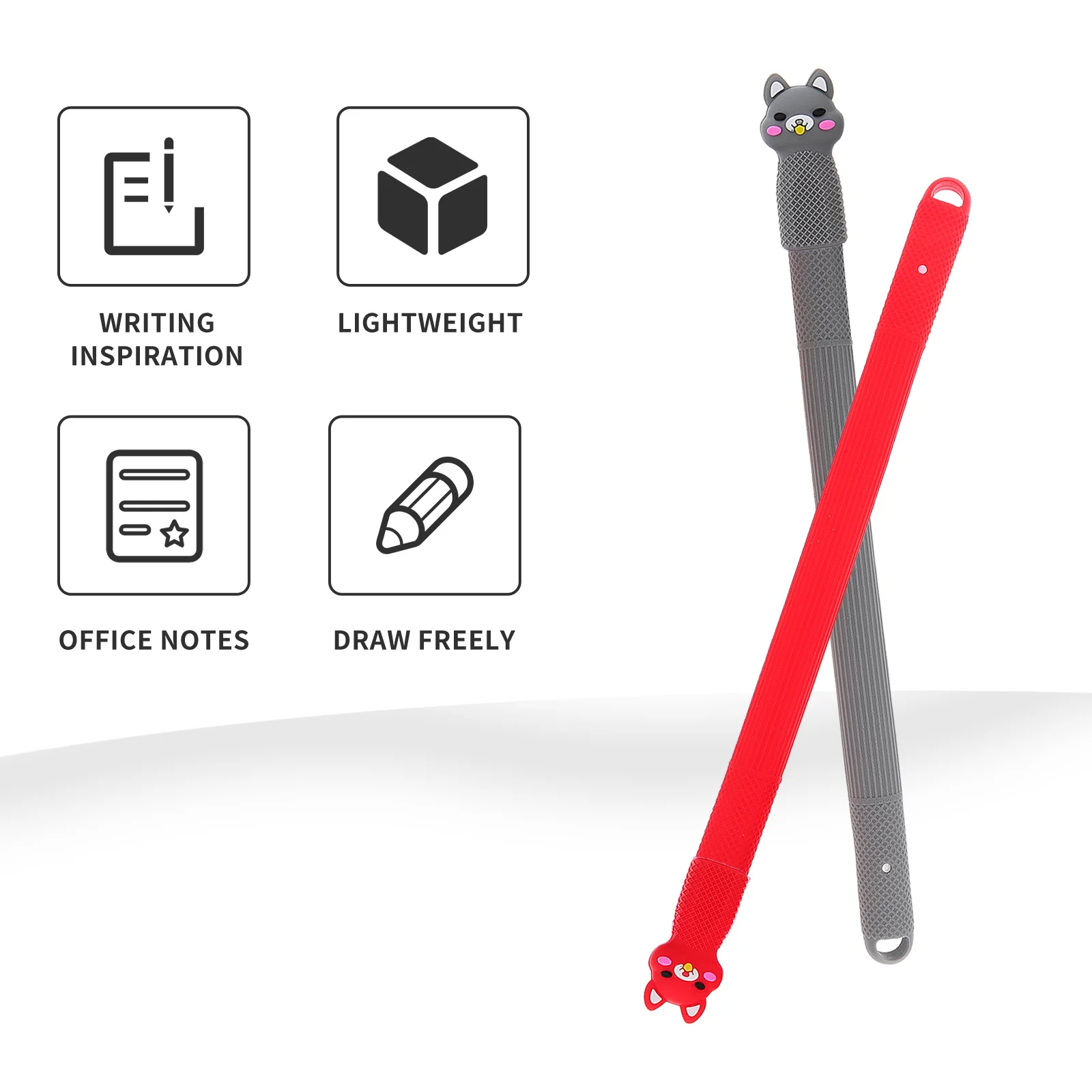 2 Stück sturzsichere Stiftabdeckung, glatte Oberfläche, Stylus-Hülle für Bleistift der 2. Generation, rutschfest, hautfreundlich