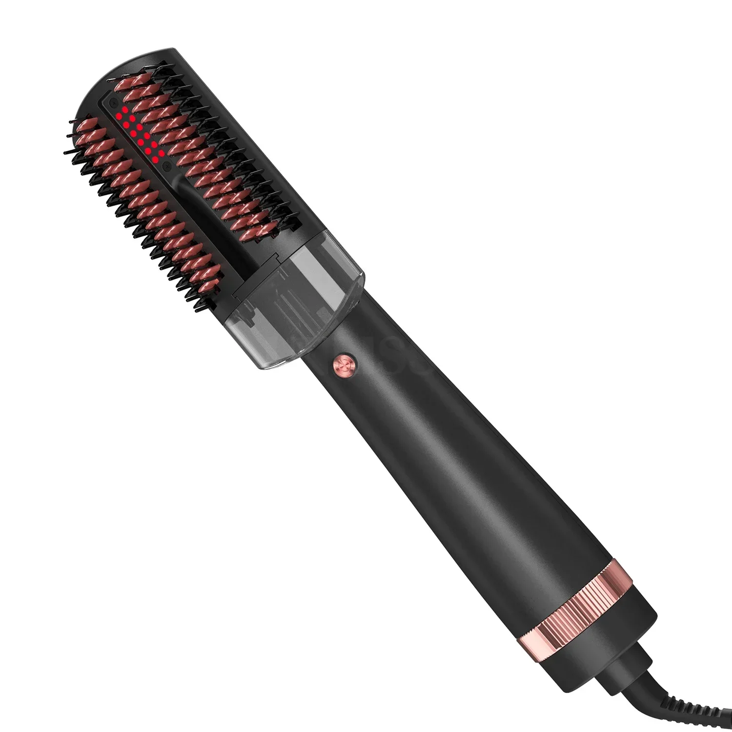 Professional One Step Infrared Spray Steam Hair Straightener Hot Air Brush Comb Blow Dryer