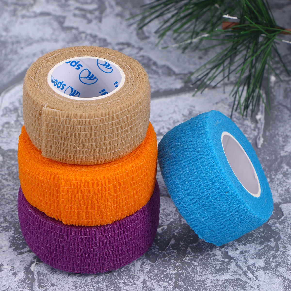 

15pcs Nonwoven Self-Adhesive Bandage Roll Elastic Wrap For Arm Leg Wrist Ankle Knee Support Multicolor First Aid Care Camping