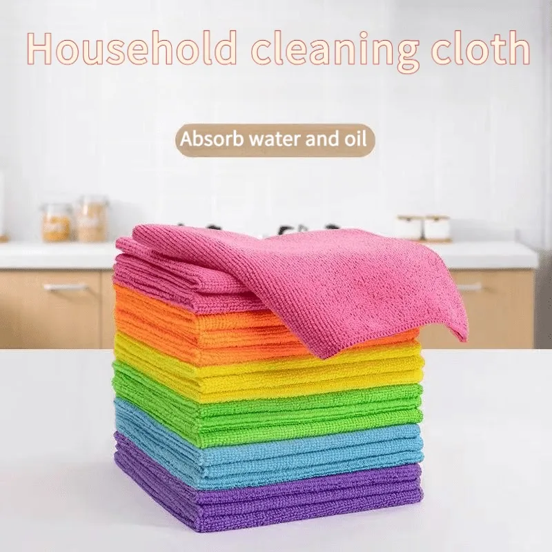 TILONDEX 24pcs Multi-Purpose Cleaning Cloth Set, Reusable Microfiber Towels in Random Colors, Various Quick-Drying Cloths, Suita