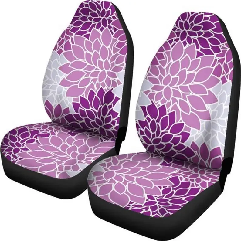 Purple Chrysanthemum, Flower Blossom, Flower Power-Car Seat Covers, Car Accessories, Gift for Her, Custom Seat Covers, Custom Ma