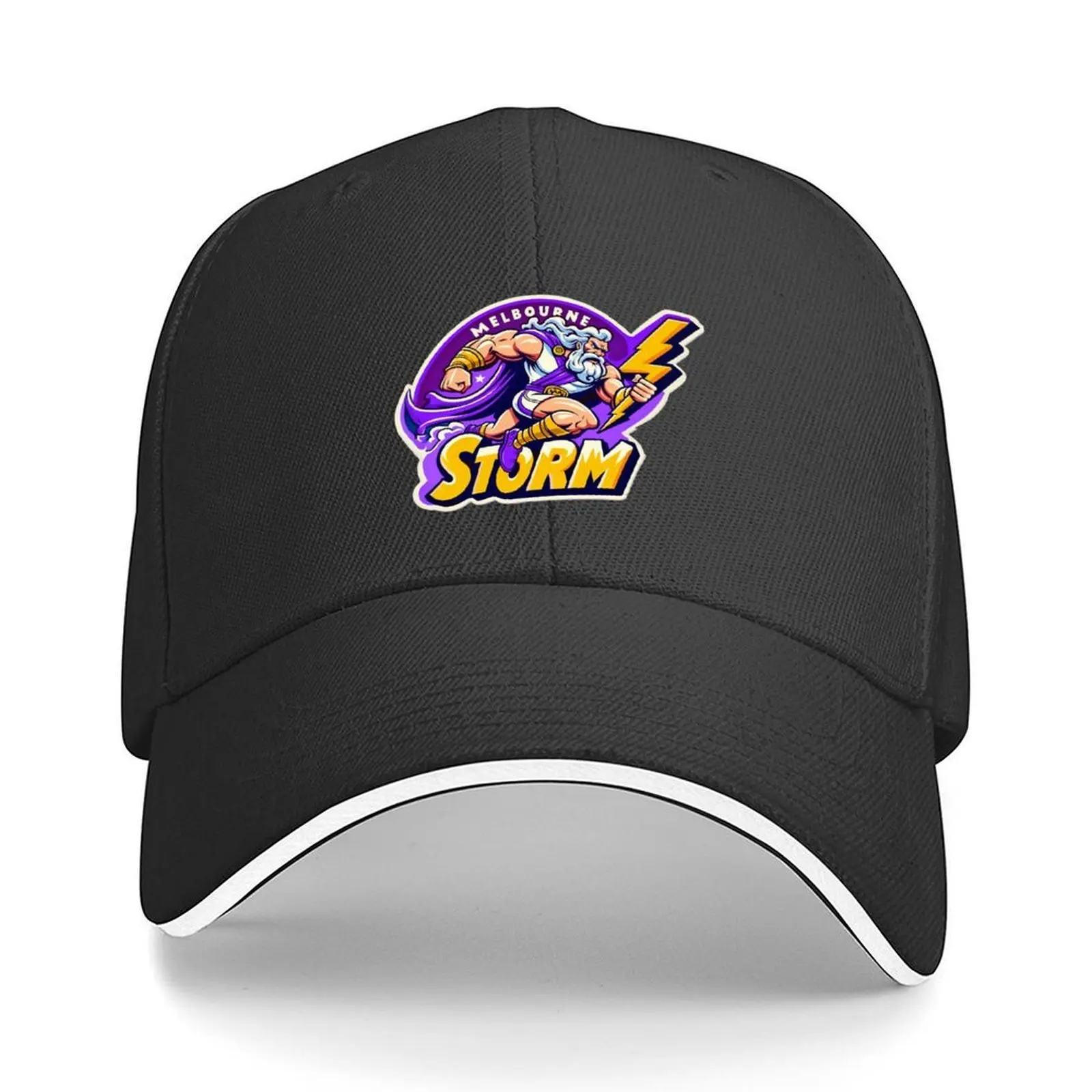 

Melbourne Storm Baseball Cap Hat Man For The Sun Thermal Visor Rugby Designer Hat For Girls Men's