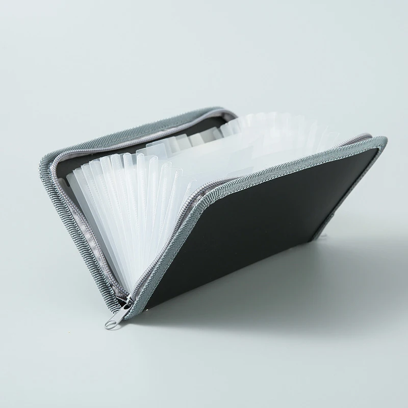 Fashion Portable Expanding File Folder Bag Wallet Documents Pouch Bill Sorting Storage Bag Credit Card Holder Mini Card Case