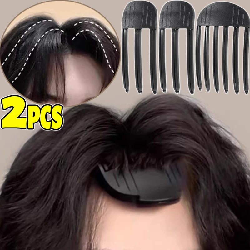 1/2Pcs Einfache Flauschige Haar Wurzeln Clips Keine Wärme Hohe Scheitel Haar Curler Styling Flauschigkeit Frauen Männer Volumen wind Sculpting Kamm