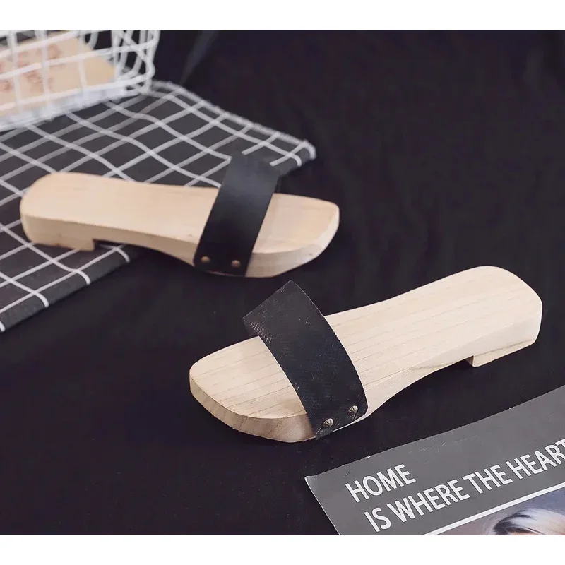 Jemma Leong Japanse Anime Sjamaan Koning Yoh Asakura Cosplay Geta Hout Klompen Slippers Mannen Vrouwen Voor Zomer Sandalen M13