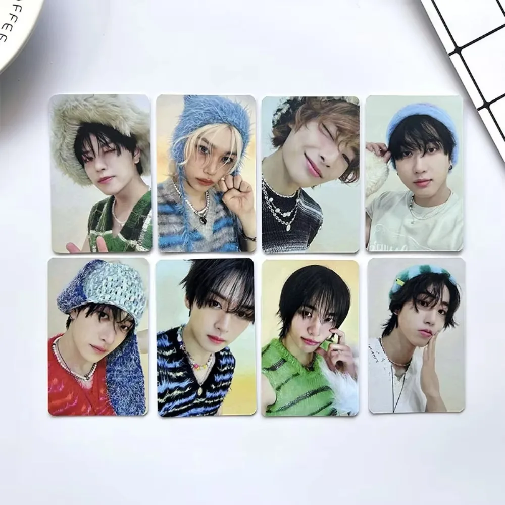 8Pcs Kpop Group New Album ATE LOMO Card High Quality HD Photo Print Collectible Gift Celebration Postcard Small Cards