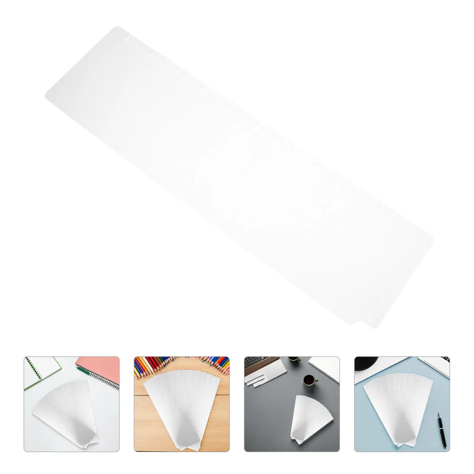 12Pcs Notebook Dividers Plastic Binder Page Separators Writable Tab Index Dividers Portable Page Markers for School Office Loose