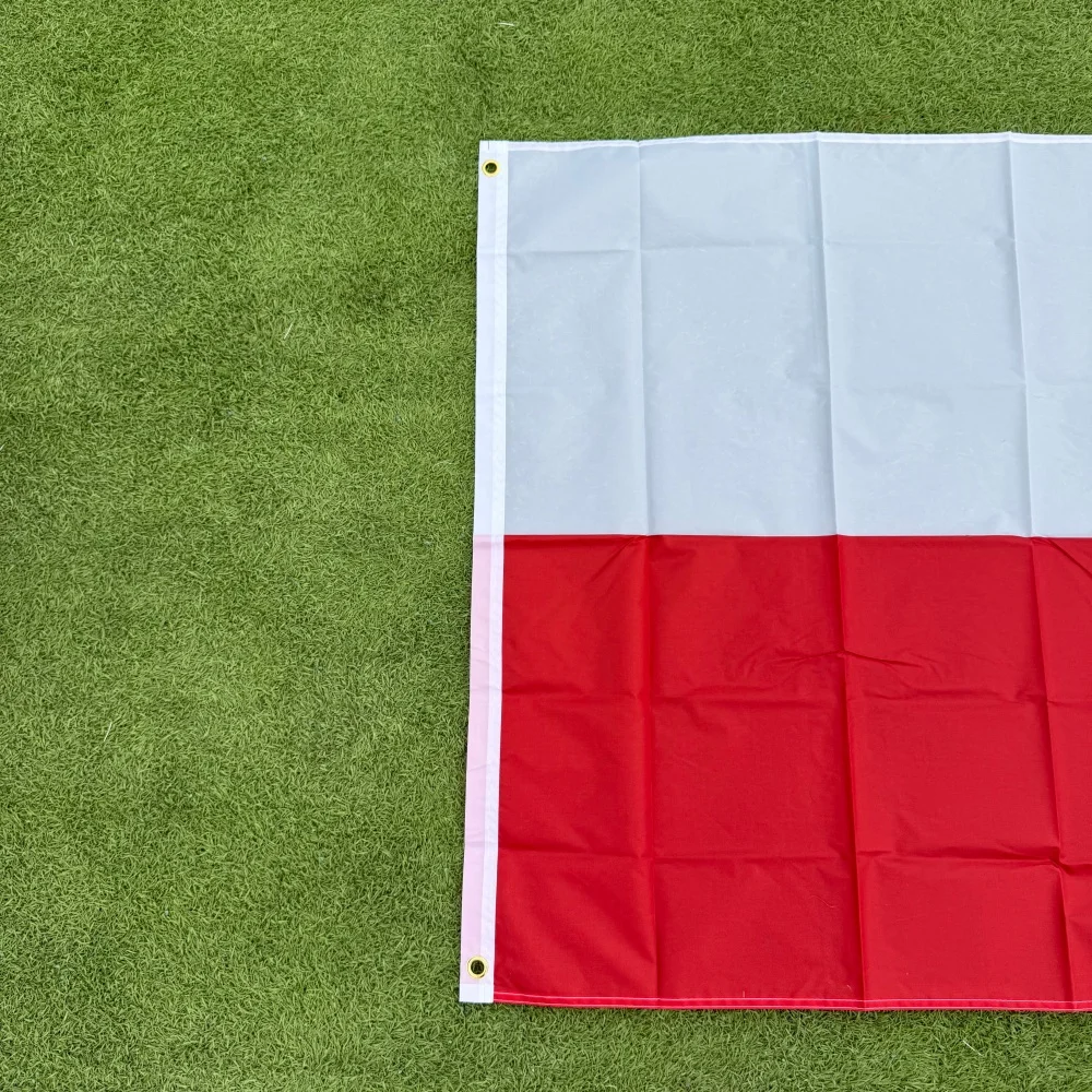 FlagGo Poland Flag 150x90cm 3x5 FT White Red Stripes Polish National Flag Polyester Double Stitched Outdoor Indoor Decoration