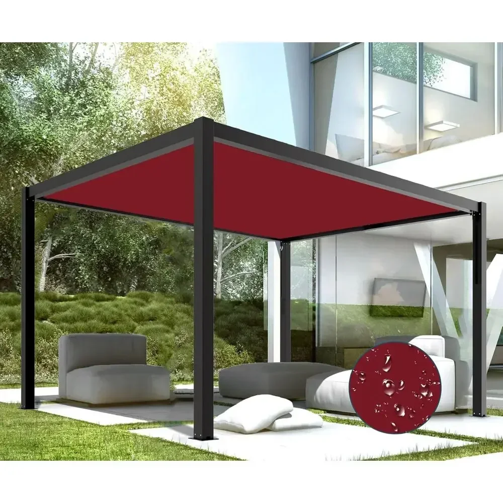 22'x34' Waterproo Sun Shade Sail RecStraight Edge Awning Shade or Pergola Patio Gazebo Backyard Block Direct Sunlight with Gromm