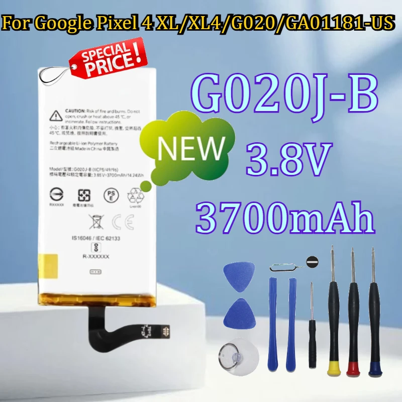 

For Google Pixel 4 XL/XL4/G020/GA01181-US Battery New G020J-B 3.8V 3700mAh high quality Replacement Battery