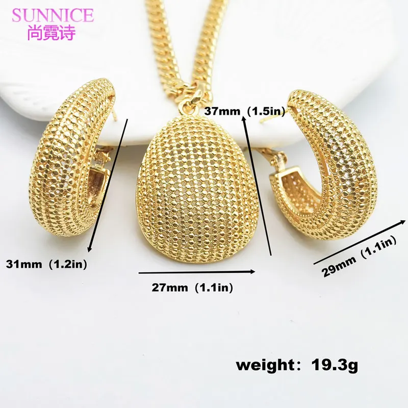 Italian Luxury 18k Gold Plated Jewelry Set for Women Wedding African Jewellery Sets Bride Necklace and Earrings Free Shipping