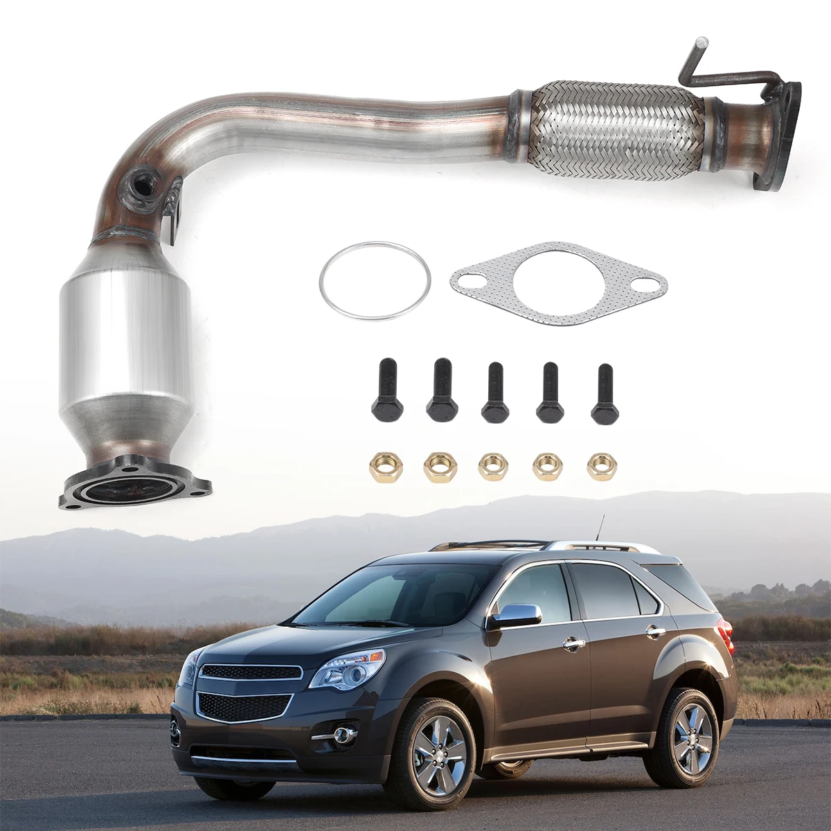 

Fit for GMC Terrain Chevy Equinox 2.4L 2010-2014 Front Catalytic Converter