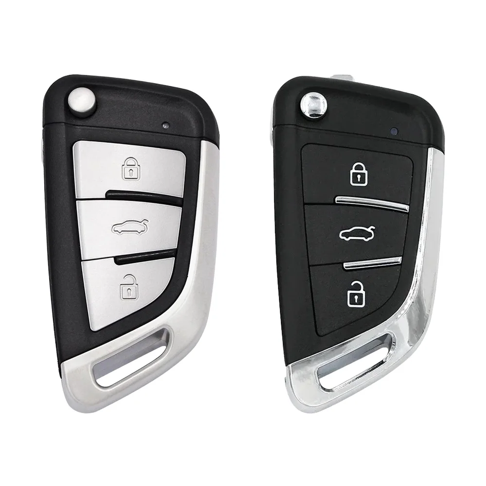 10/20/30 Pcs Replacement Folding Remote Shell Universal 3 Button Flip Key Fob Case Empty Housing for KeyDiy B29 NB29 Remotes