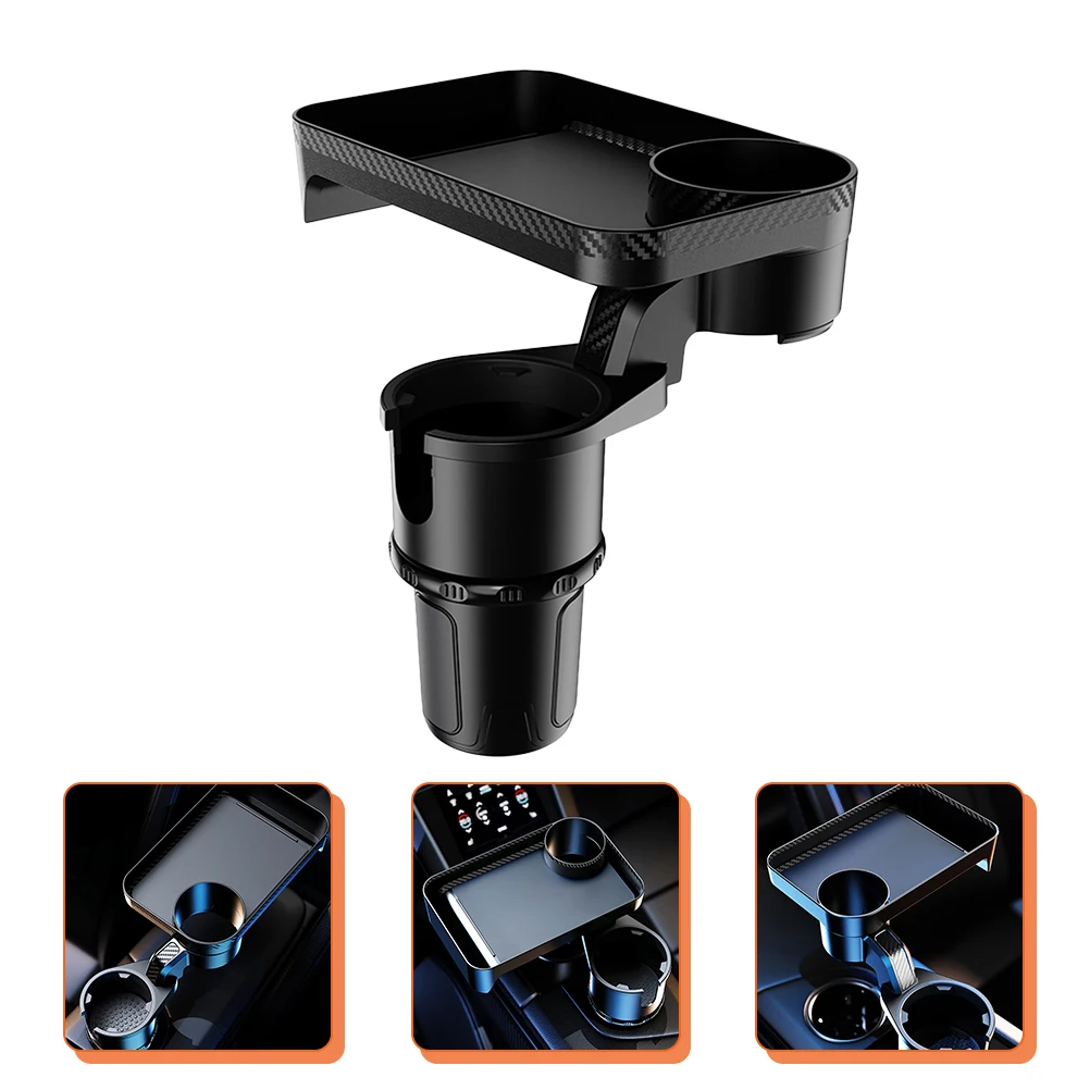

2 in 1 Car Drink Holder Storage Tray Rotating Cup Food ganizer Durable ABS Material Car Accessories Interior Decor