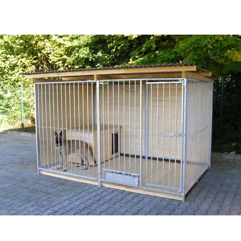 Customized Large Outdoor Galvanized Water-proof Dog Cage Metal Dog Kennel/Playpen with 3D Modeling for Farm Fencing view 5