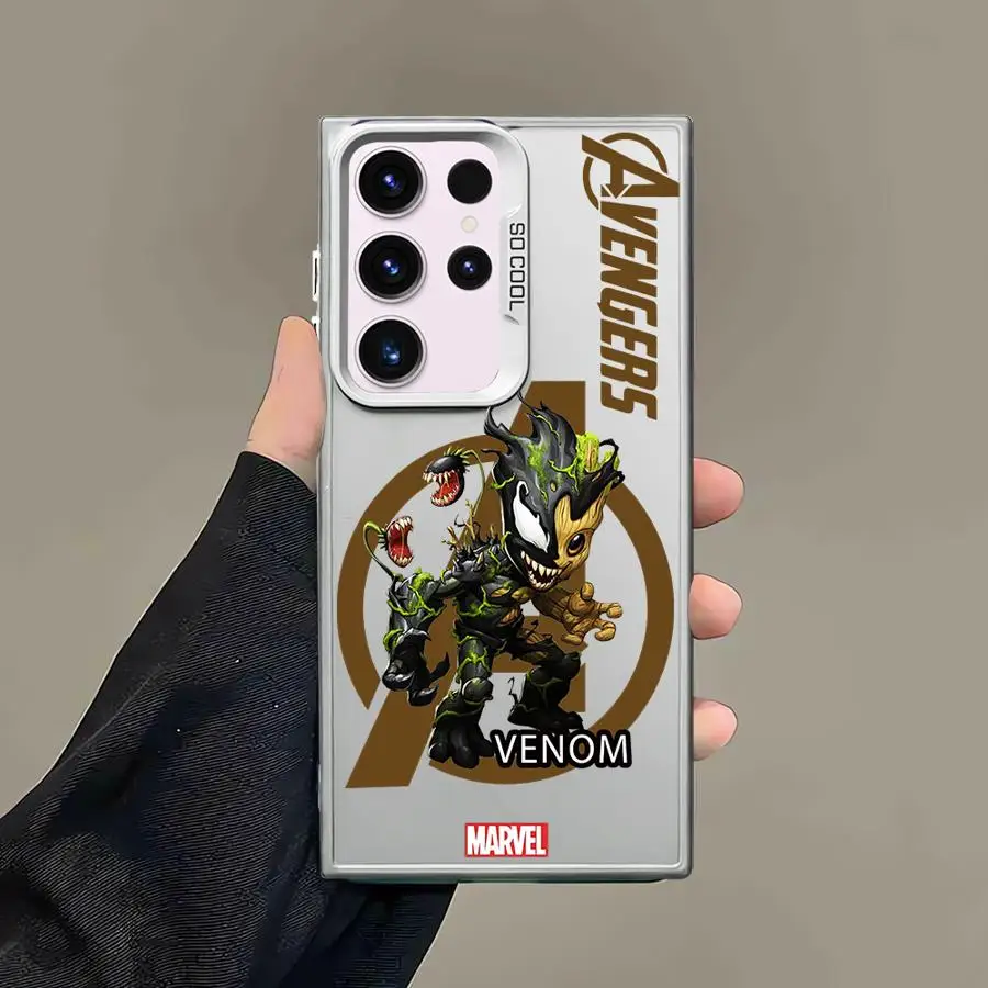 Marvel groot veneno capa macia caso de telefone para samsung galaxy s24 fe s21 s25 s25plus nota 20 ultra s24ultra s23 s22 s20