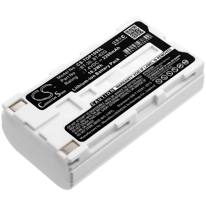 2200mAh Battery Z1007 for Hioki LR8410, LR8510, LR8511, BT-66Q For Sokkia SHC250, SHC2500