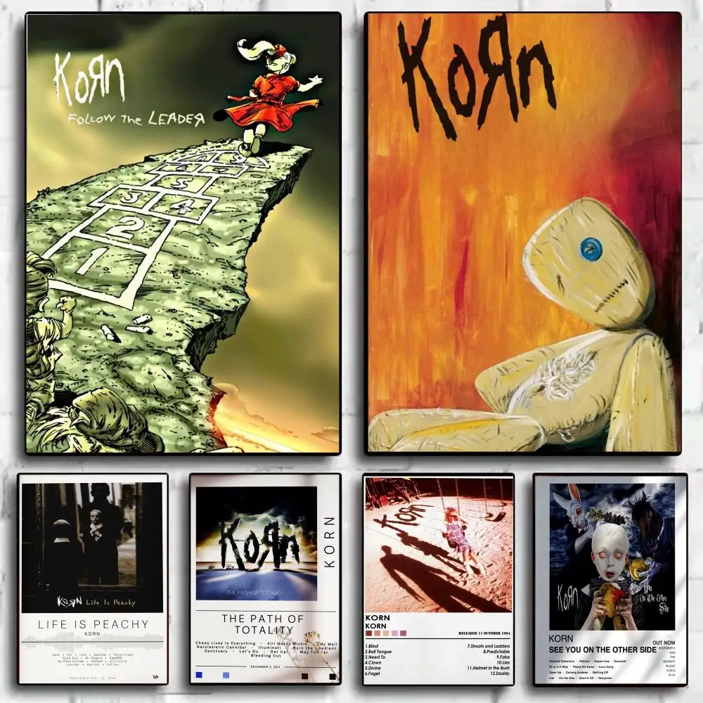 Band K-Korn Music Album Poster Aesthetic Wall Art Print Modern Bedroom Living Room Decor Trendy Gift