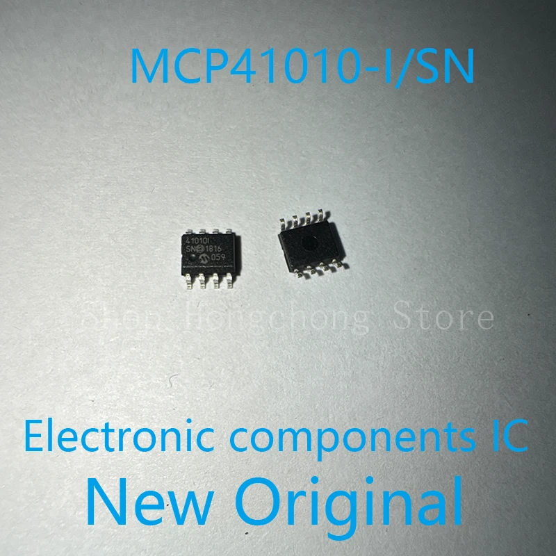 New Original MCP41010-I/SN MCP41010 41010ISN Marking Code Digital Potentiometer 10kOhm 256POS Volatile Linear 8-Pin SOIC 10pcs