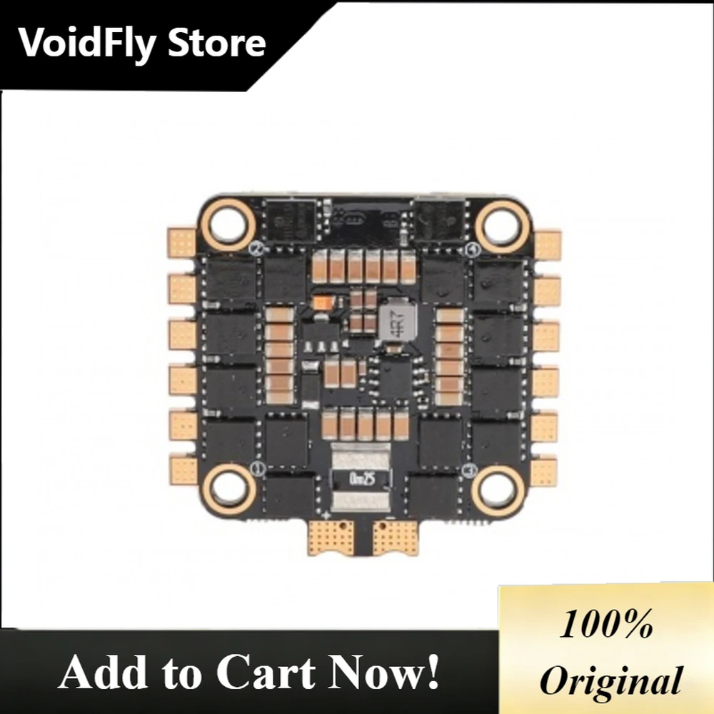 VoidFlyT-MOTORHOBBY F55A 6S 4IN1 FPV ESC,BLHeli_32,AM32 Firmware, FPV Speed Controller For RC FPV Racing Drones,Ultra-Thin 7