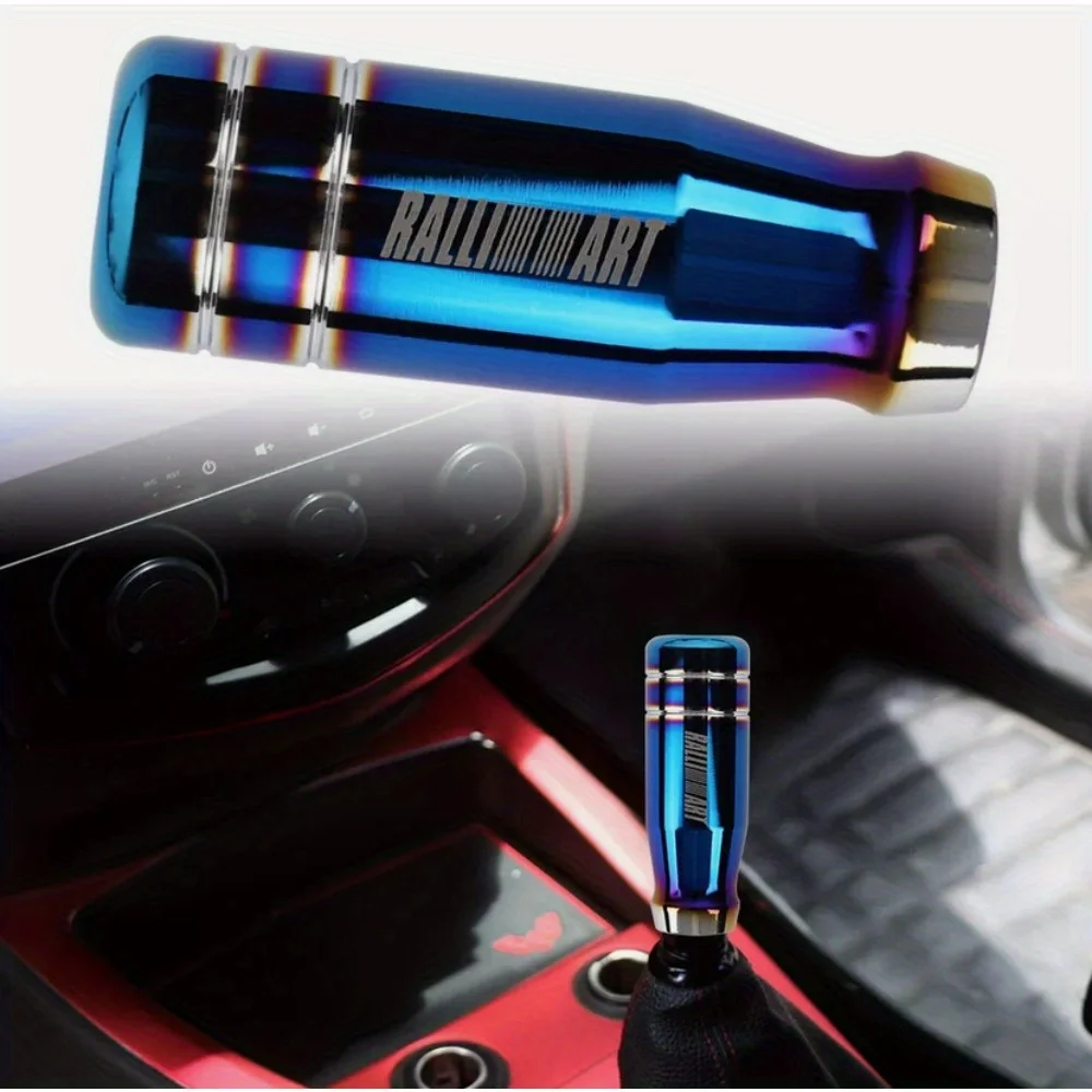 

Universal RALLIART Aluminum Burn Blue-Gold Manual Gear Stick Shift Knob Shifter