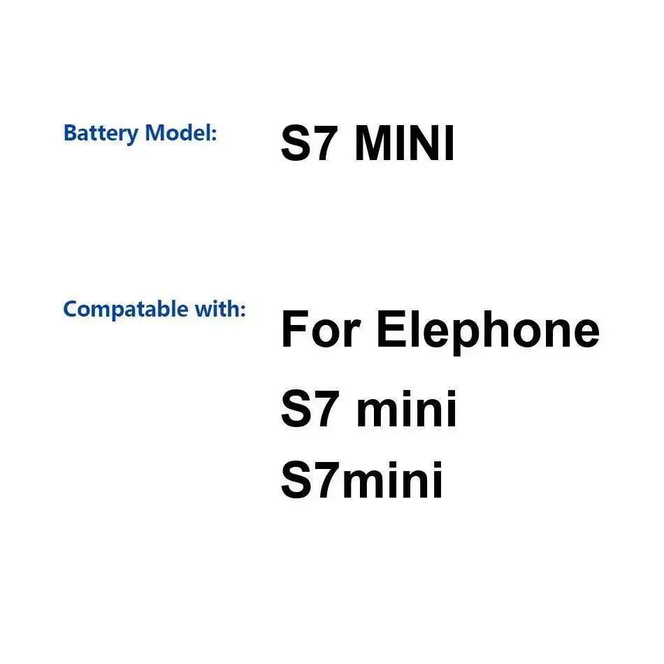 

Безопасный для Elephone S7 Mini аккумулятор для мобильного телефона, легкий вес 2450 мАч