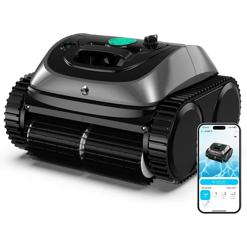 

(2025 Upgrade) WYBOT C1 Robotic Pool Vacuum for Inground Pools, 150min Runtime Cordless Pool Cleaner, 4-in-1 Wall