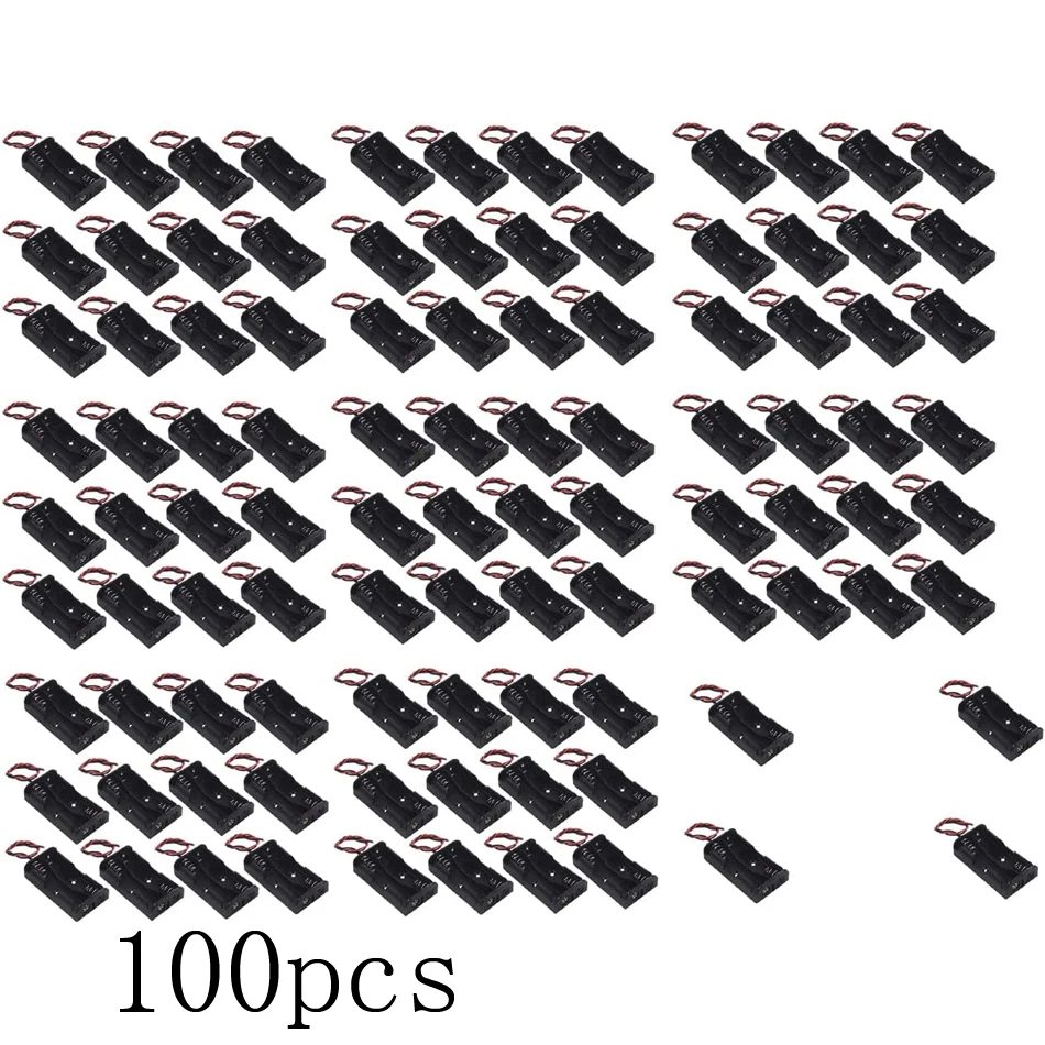 

50/100pcs 2 AA Battery Holder 2 AA Battery Holder with Leads 2 AA Battery Holder with Wires