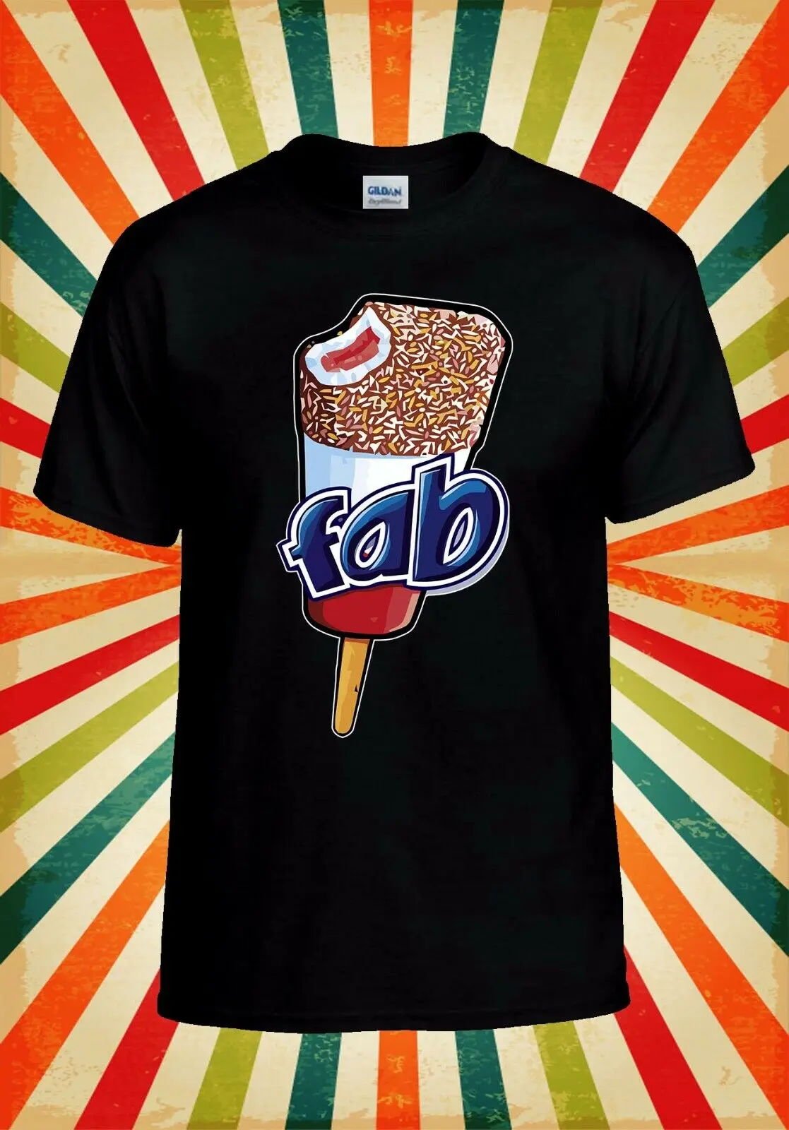 Fab Ice Cream Lolly Wood Funny Cool Vest T Shirt 2799