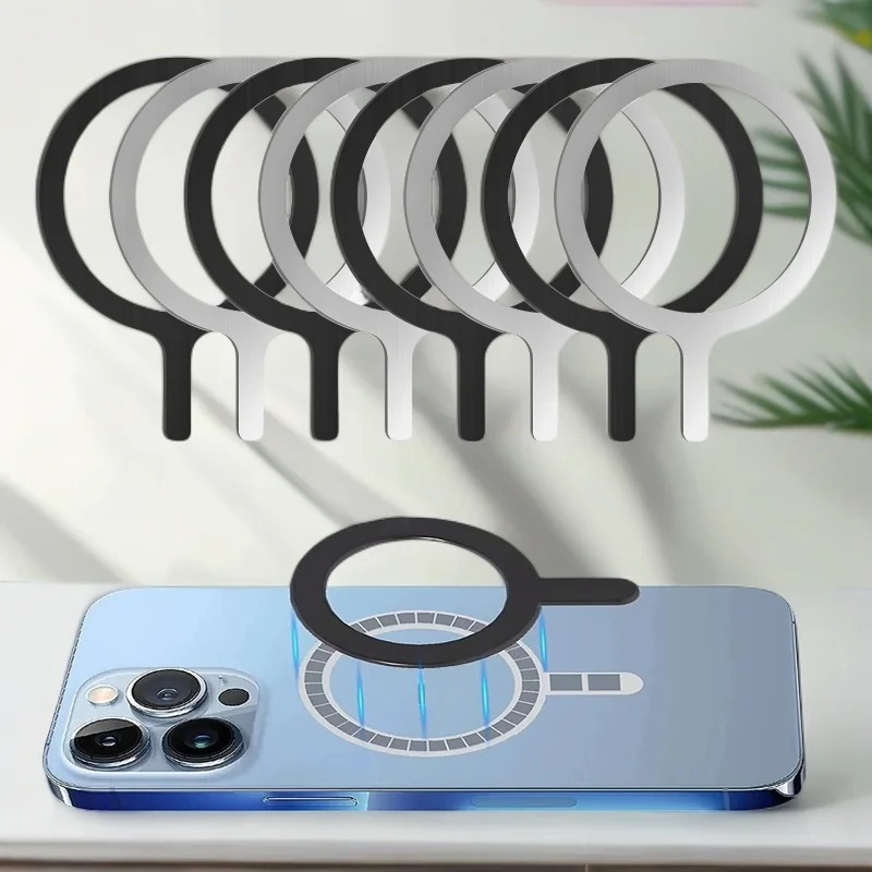 

Self Adhesive Metal Ring Iron Sheet Sticker for Phone Case Magsafe Magnetic Wireless Charging Ring for Phone 15 16